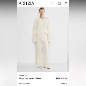 Aritzia Light Gray Knit pants